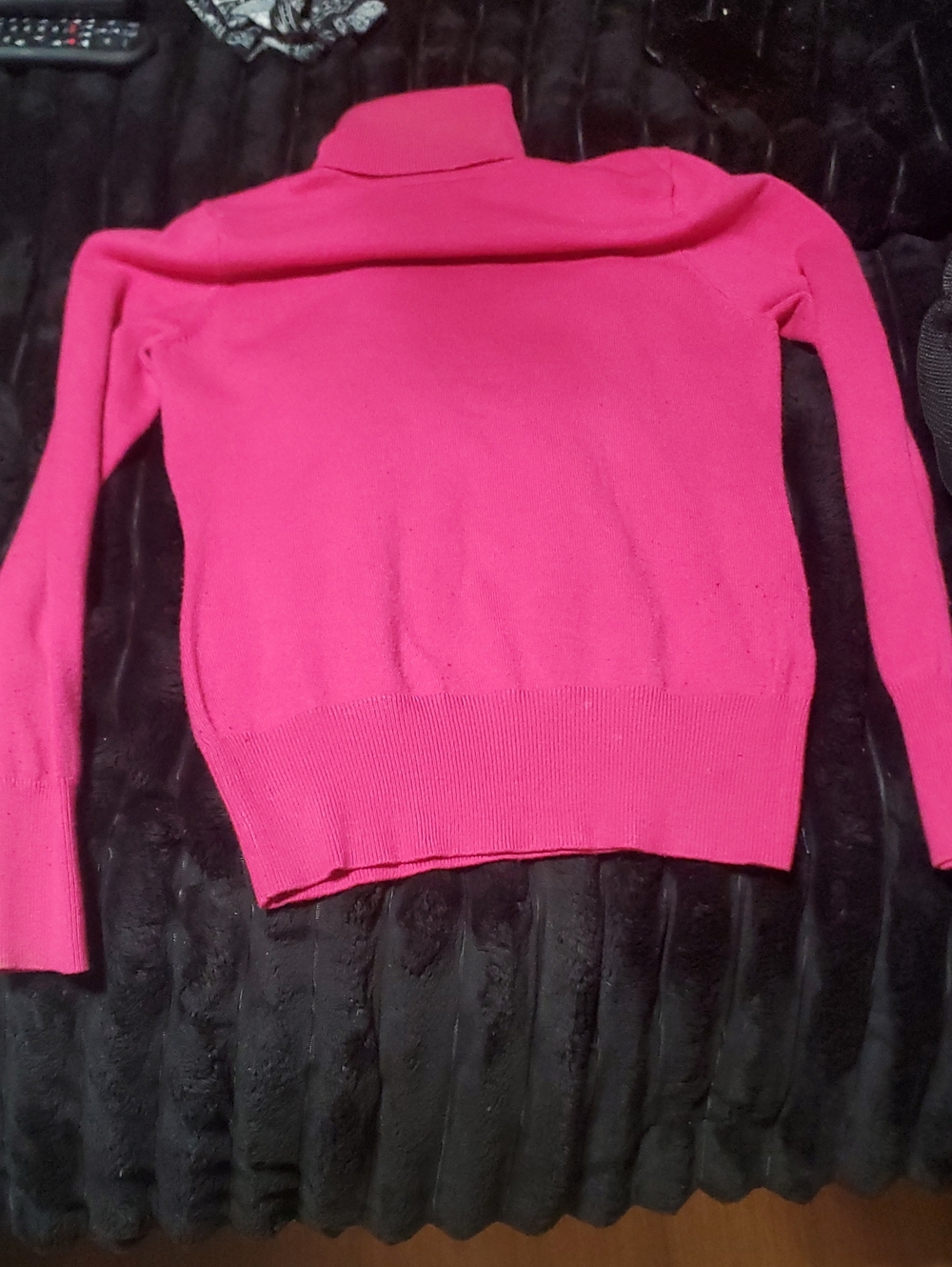 VENUS Hot Pink Knitted Turtleneck Sweater